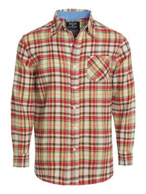 Men's Flannel Shirt- Button Down Long Sleeve Flannel plaid Shirt-